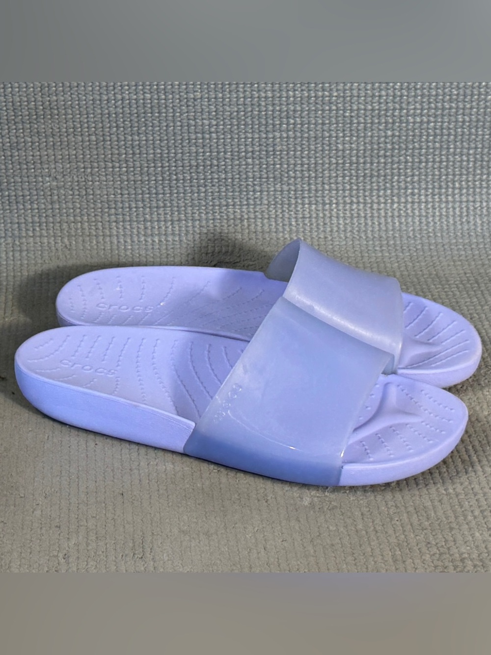 Crocs Women's Splash Slide Sandals Moon Jelly Purple Size 5